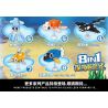 ZHEGAO 991001 non  CÂU CHUYỆN BIỂN SÂU CÁ MẬP TROLL 8 TỔ HỢP ĐẦU BÚA NGỰA TÔM CÀNG MỰC RÙA ĐUỐI NGỪ TANG XANH bộ đồ chơi xếp lắp ráp ghép mô hình Creator Sáng Tạo