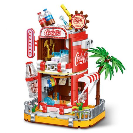 WELEMAGINATION 2092 non  NHÀ COCACOLA bộ đồ chơi xếp lắp ráp ghép mô hình Creator Sáng Tạo