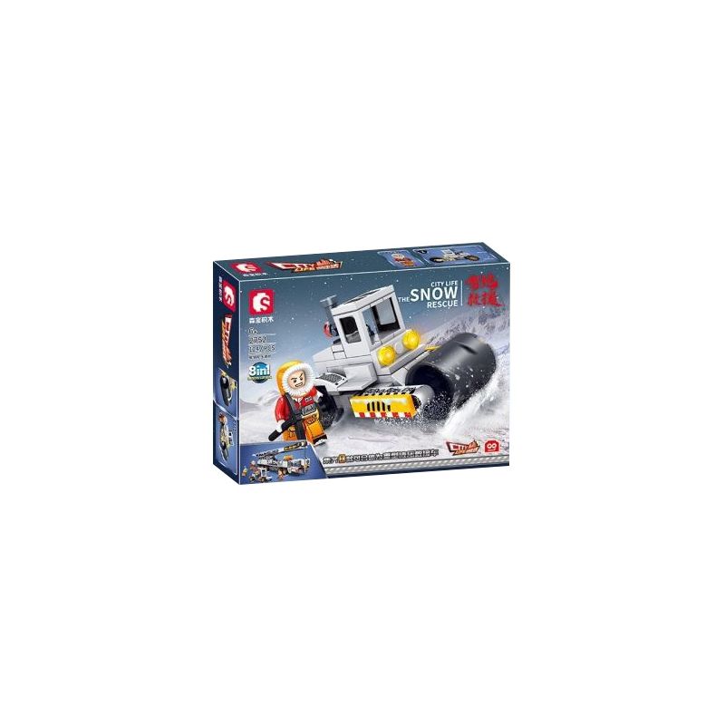 SEMBO 2753 2754 2755 2756 2757 2758 2759 2752 non Lego CỨU HỘ TUYẾT 8 LOẠI XE THỦY LỰC HẠNG NẶNG KẾT HỢP VỚI CON LĂN TANG TRỐNG ĐƠN VẬN CHUYỂN TÀI NGUYÊN CẦN CẨU CONTAINER MÁY CÀY ĐA CHỨC NĂNG BÁNH XÍCH TAY LỒNG PHÁ HOẠI KÉO VÀ NÂNG ĐẦM TỐC ĐỘ CAO bộ đồ chơi xếp lắp ráp ghép mô hình City CITY LIFE THE SNOW RESCUE Thành Phố 993 khối