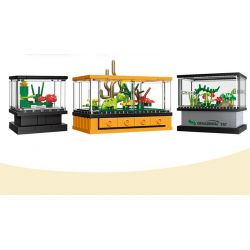 JIESTAR 59221 non  THẾ GIỚI VI MÔ HỘP TRANG TRÍ CÁ HỀ bộ đồ chơi xếp lắp ráp ghép mô hình CLOWNFISH 63 khối