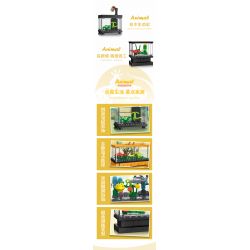 JIESTAR 59221 non  THẾ GIỚI VI MÔ HỘP TRANG TRÍ CÁ HỀ bộ đồ chơi xếp lắp ráp ghép mô hình CLOWNFISH 63 khối