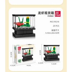 JIESTAR 59221 non  THẾ GIỚI VI MÔ HỘP TRANG TRÍ CÁ HỀ bộ đồ chơi xếp lắp ráp ghép mô hình CLOWNFISH 63 khối