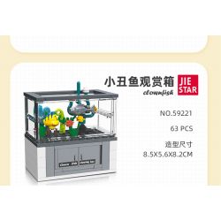 JIESTAR 59220 non  THẾ GIỚI VI MÔ HỘP XEM THÚ CƯNG BÒ SÁT bộ đồ chơi xếp lắp ráp ghép mô hình REPTILE 63 khối