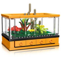 JIESTAR 59219 non  MÔ HÌNH THU NHỎ HỘP XEM RÙA bộ đồ chơi xếp lắp ráp ghép mô hình TURTLE 63 khối