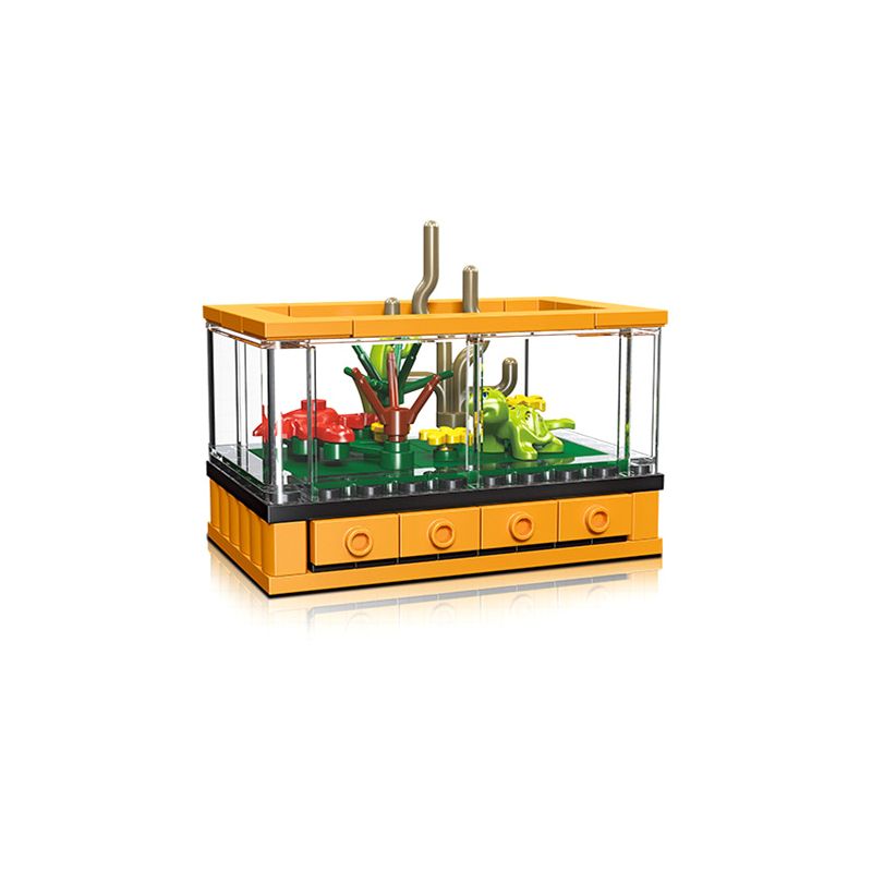 JIESTAR 59219 non  MÔ HÌNH THU NHỎ HỘP XEM RÙA bộ đồ chơi xếp lắp ráp ghép mô hình TURTLE 63 khối