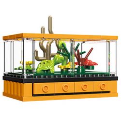 JIESTAR 59219 non  MÔ HÌNH THU NHỎ HỘP XEM RÙA bộ đồ chơi xếp lắp ráp ghép mô hình TURTLE 63 khối