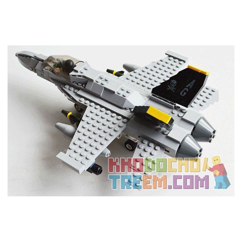 GUDI 600031A 6018 Xếp hình kiểu Lego MILITARY ARMY 武装突袭 f18大黄蜂重型战斗机 ...