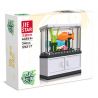 JIESTAR 59217 non  THẾ GIỚI VI MÔ BỂ CÁ bộ đồ chơi xếp lắp ráp ghép mô hình FISH TANK 34 khối