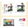 JIESTAR 59217 non  THẾ GIỚI VI MÔ BỂ CÁ bộ đồ chơi xếp lắp ráp ghép mô hình FISH TANK 34 khối
