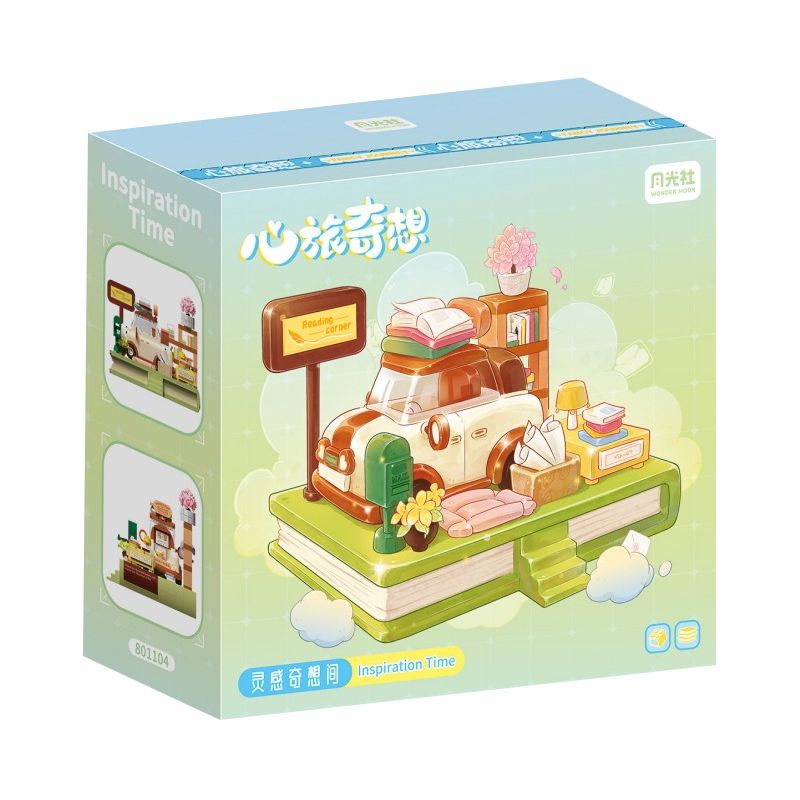 GEKKOSHA 801104 non  ẢO TƯỞNG ĐẦY CẢM HỨNG CĂN PHÒNG VÀ TƯỢNG bộ đồ chơi xếp lắp ráp ghép mô hình Girl INSPIRATION TIME Con Gái 772 khối