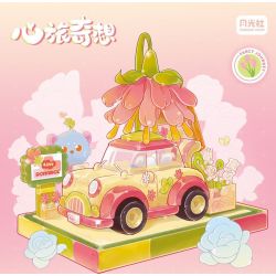 GEKKOSHA 801102 non  ẢO TƯỞNG CỦA TRÁI TIM TRẠM NHỊP MÙA XUÂN bộ đồ chơi xếp lắp ráp ghép mô hình Girl LOVELY SPRING Con Gái 801 khối