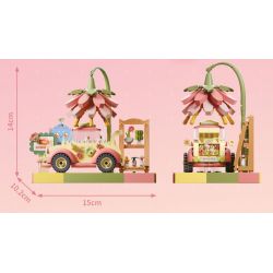 GEKKOSHA 801102 non  ẢO TƯỞNG CỦA TRÁI TIM TRẠM NHỊP MÙA XUÂN bộ đồ chơi xếp lắp ráp ghép mô hình Girl LOVELY SPRING Con Gái 801 khối