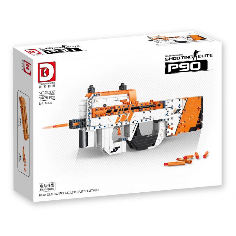 DK 2002 non  SÚNG TIỂU LIÊN P90 CỦA BỈ bộ đồ chơi xếp lắp ráp ghép mô hình  Kỹ Thuật Công Nghệ Cao Mô Hình Phương Tiện 1426 khối