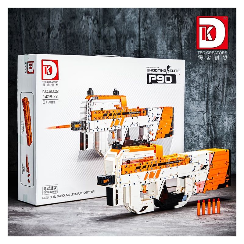 DK 2002 non  SÚNG TIỂU LIÊN P90 CỦA BỈ bộ đồ chơi xếp lắp ráp ghép mô hình  Kỹ Thuật Công Nghệ Cao Mô Hình Phương Tiện 1426 khối