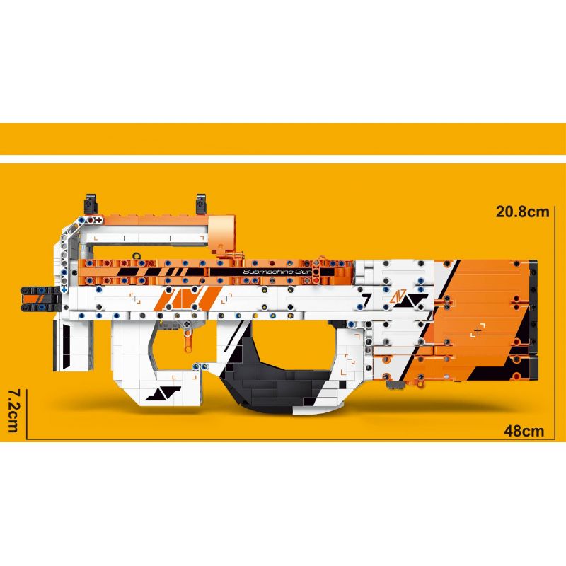 DK 2002 non  SÚNG TIỂU LIÊN P90 CỦA BỈ bộ đồ chơi xếp lắp ráp ghép mô hình  Kỹ Thuật Công Nghệ Cao Mô Hình Phương Tiện 1426 khối