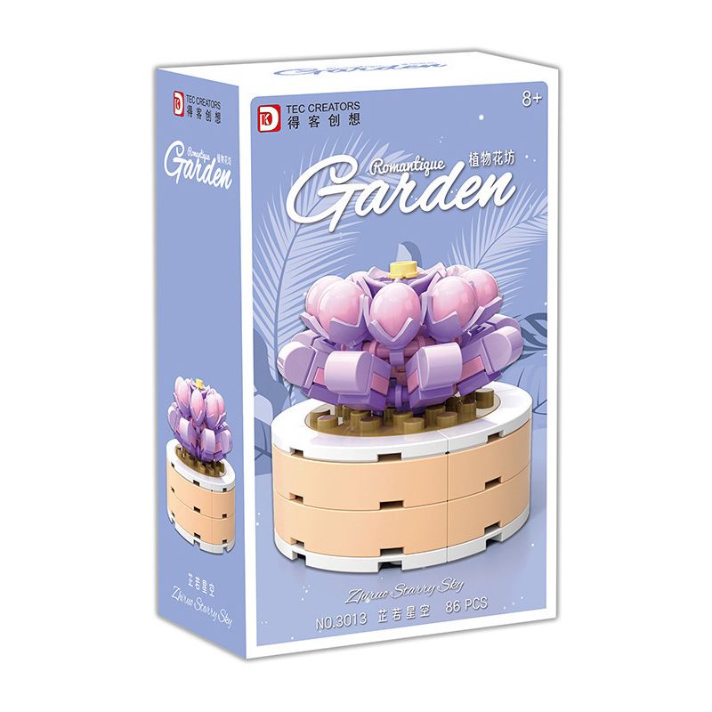 DK 3013 non Lego CỬA HÀNG HOA CÂY CẢNH ZHIRUO XINGKONG bộ đồ chơi xếp lắp ráp ghép mô hình Flowers 88 khối