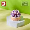 DK 3013 non  CỬA HÀNG HOA CÂY CẢNH ZHIRUO XINGKONG bộ đồ chơi xếp lắp ráp ghép mô hình Flowers 88 khối