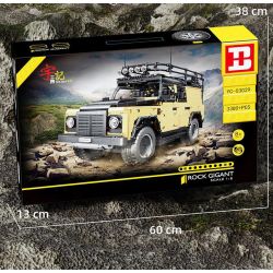 HAPPY BUILD PANGU YC-23029 23029 YC23029 non  HỘI THẢO YUJI LAND ROVER DEFENDER tỷ lệ 1:8 bộ đồ chơi xếp lắp ráp ghép mô hình ROCK GLGAN OFF-ROAD VEHICLE 3380 khối