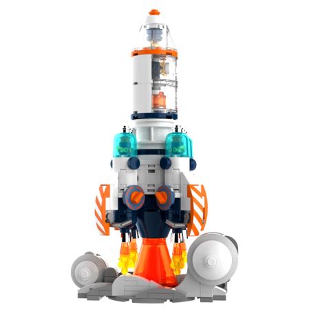 JAKI JK8508 8508 non  SPACE FUN TÊN LỬA THÁM HIỂM MẶT TRĂNG KHÔNG GIAN bộ đồ chơi xếp lắp ráp ghép mô hình SPACE EXPLORATION ROCKET