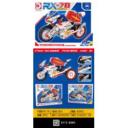 DK 5009 non  XE MÁY RX-78 bộ đồ chơi xếp lắp ráp ghép mô hình RX-78 LOCOMOTIVE 1055 khối