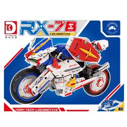 DK 5009 non  XE MÁY RX-78 bộ đồ chơi xếp lắp ráp ghép mô hình RX-78 LOCOMOTIVE 1055 khối