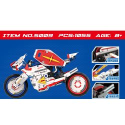 DK 5009 non  XE MÁY RX-78 bộ đồ chơi xếp lắp ráp ghép mô hình RX-78 LOCOMOTIVE 1055 khối