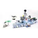 GUDI 8023 non Lego TÀU TUẦN TRA BIỂN bộ đồ chơi xếp lắp ráp ghép mô hình Military Army OFFSHORE PICKET SHIP Quân Sự Bộ Đội 520 khối