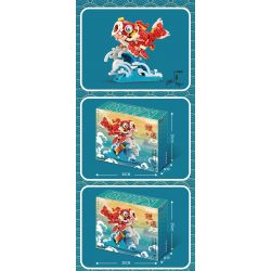 KAIDO KD99007 99007 non  CUỘC GẶP GỠ CÁ CHÉP KOI bộ đồ chơi xếp lắp ráp ghép mô hình Chinese Traditional Festivals Lễ Hội Cổ Truyền 678 khối