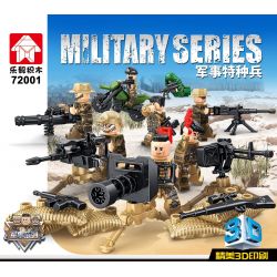 LE YI 72001 non  LỰC LƯỢNG ĐẶC NHIỆM QUÂN SỰ 8 MÔ HÌNH bộ đồ chơi xếp lắp ráp ghép mô hình Military Army Quân Sự Bộ Đội