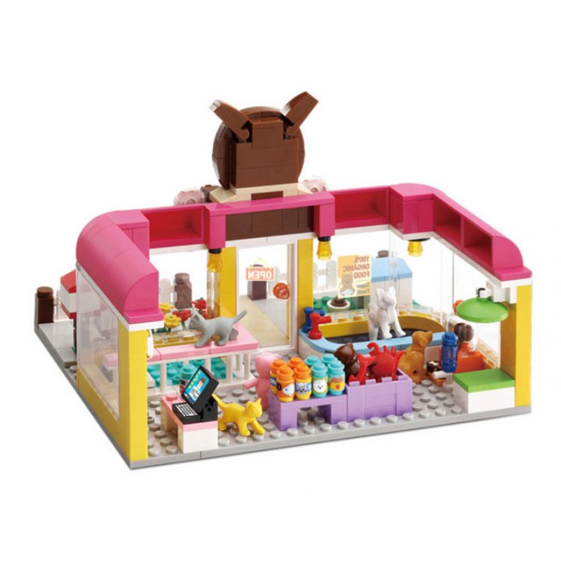 OXFORD HS33922 33922 non Lego CỬA HÀNG THÚ CƯNG NGỌT NGÀO bộ đồ chơi xếp lắp ráp ghép mô hình City SWEET PET SHOP Thành Phố 501 khối