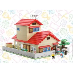 OXFORD DR3701 3701 non  NGÔI NHÀ CỦA DOREMON bộ đồ chơi xếp lắp ráp ghép mô hình Movie & Game DORAEMON HOUSE Phim Và Trò Chơi 2442 khối