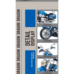 SMALL ANGLE JD003 non  XE MÁY NGỘ KHÔNG bộ đồ chơi xếp lắp ráp ghép mô hình DRAGON MOTOBCYCLE 716 khối