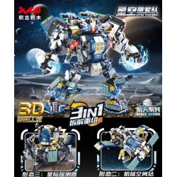 JUGO 3J503 non  ĐỘI THÁM HIỂM BẦU TRỜI ĐẦY SAO bộ đồ chơi xếp lắp ráp ghép mô hình ASTRO TEAM 586 khối