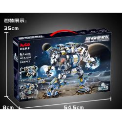 JUGO 3J503 non  ĐỘI THÁM HIỂM BẦU TRỜI ĐẦY SAO bộ đồ chơi xếp lắp ráp ghép mô hình ASTRO TEAM 586 khối