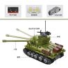 DECOOL BRICKCOOL 3908 non  XE TĂNG ĐIỀU KHIỂN TỪ XA M4A3 bộ đồ chơi xếp lắp ráp ghép mô hình Military Army M4A3 REMOTE CONTROL TANK Quân Sự Bộ Đội 677 khối
