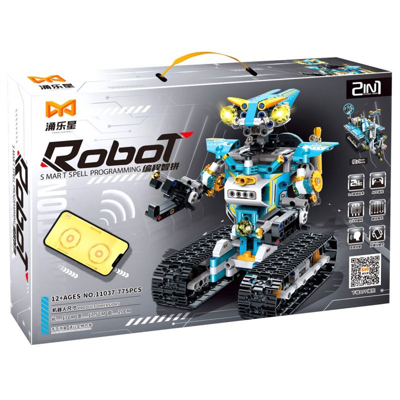 YONG LEXING 11037 non  LẬP TRÌNH ROBOT bộ đồ chơi xếp lắp ráp ghép mô hình  Kỹ Thuật Công Nghệ Cao Mô Hình Phương Tiện 775 khối
