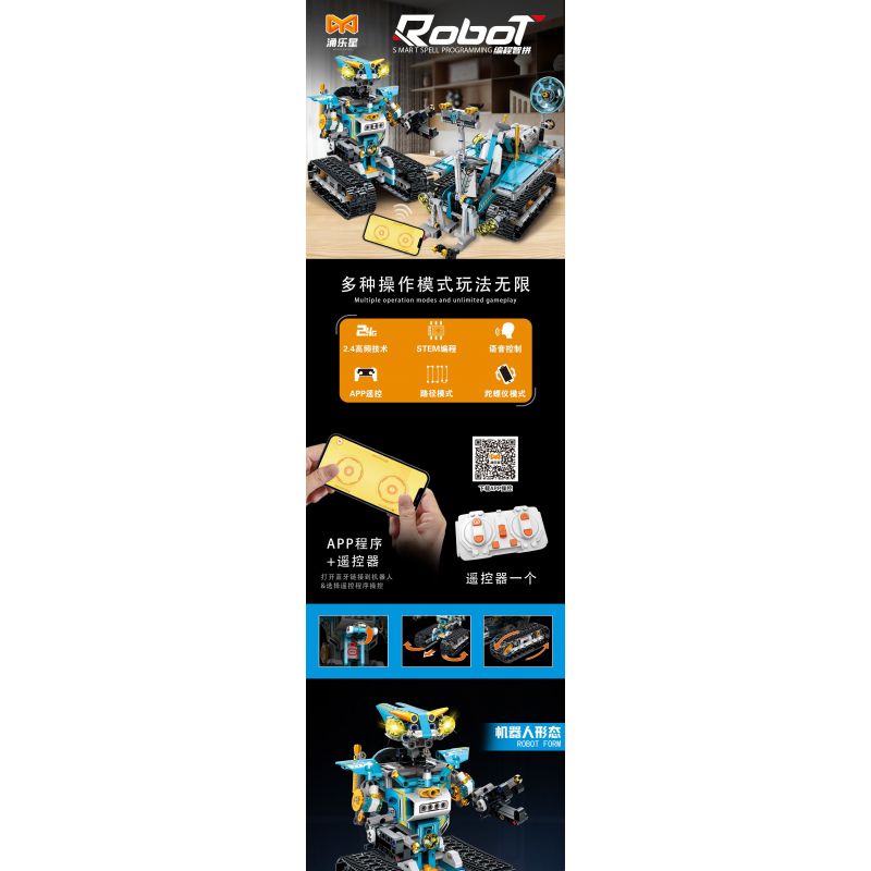 YONG LEXING 11037 non  LẬP TRÌNH ROBOT bộ đồ chơi xếp lắp ráp ghép mô hình  Kỹ Thuật Công Nghệ Cao Mô Hình Phương Tiện 775 khối