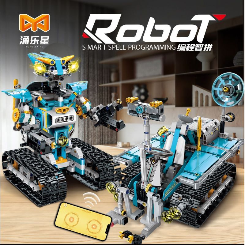 YONG LEXING 11037 non  LẬP TRÌNH ROBOT bộ đồ chơi xếp lắp ráp ghép mô hình  Kỹ Thuật Công Nghệ Cao Mô Hình Phương Tiện 775 khối
