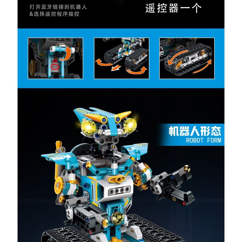 YONG LEXING 11037 non  LẬP TRÌNH ROBOT bộ đồ chơi xếp lắp ráp ghép mô hình  Kỹ Thuật Công Nghệ Cao Mô Hình Phương Tiện 775 khối