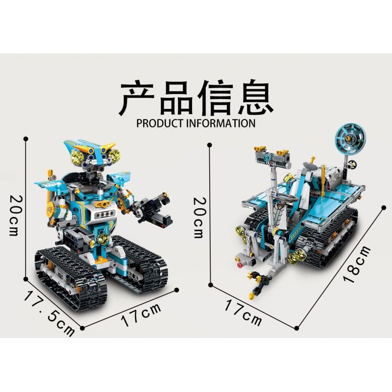 YONG LEXING 11037 non  LẬP TRÌNH ROBOT bộ đồ chơi xếp lắp ráp ghép mô hình  Kỹ Thuật Công Nghệ Cao Mô Hình Phương Tiện 775 khối