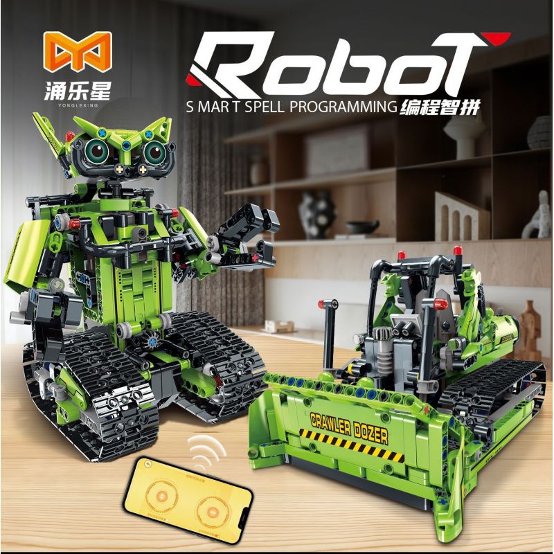YONG LEXING 11035 non  LẬP TRÌNH ROBOT bộ đồ chơi xếp lắp ráp ghép mô hình  Kỹ Thuật Công Nghệ Cao Mô Hình Phương Tiện 763 khối