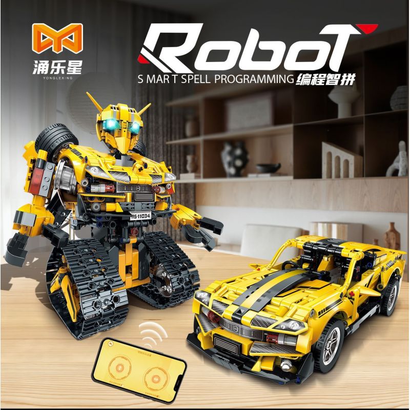 YONG LEXING 11034 non  LẬP TRÌNH ROBOT bộ đồ chơi xếp lắp ráp ghép mô hình  Kỹ Thuật Công Nghệ Cao Mô Hình Phương Tiện 895 khối