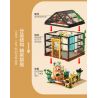 Kazi KY10011 10011 non  CĂN PHÒNG HOA ẤM ÁP bộ đồ chơi xếp lắp ráp ghép mô hình Girl FLOWER SHOP Con Gái 2079 khối