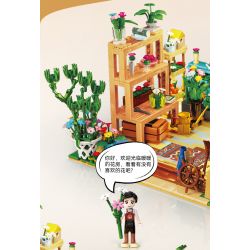 Kazi KY10011 10011 non  CĂN PHÒNG HOA ẤM ÁP bộ đồ chơi xếp lắp ráp ghép mô hình Girl FLOWER SHOP Con Gái 2079 khối