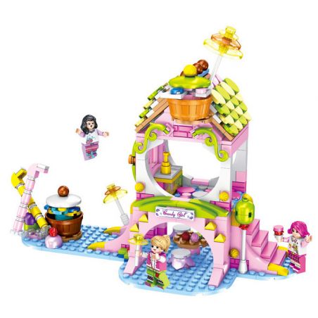 FORANGE FC3506 3506 non  NGÔI NHÀ MƠ ƯỚC TRÁNG MIỆNG bộ đồ chơi xếp lắp ráp ghép mô hình Girl DREAM HOUSE Con Gái 425 khối