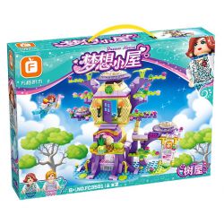 FORANGE FC3501 3501 non  NGÔI NHÀ MƠ ƯỚC TRÊN CÂY bộ đồ chơi xếp lắp ráp ghép mô hình Girl DREAM HOUSE Con Gái 432 khối
