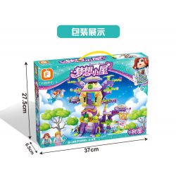 FORANGE FC3501 3501 non  NGÔI NHÀ MƠ ƯỚC TRÊN CÂY bộ đồ chơi xếp lắp ráp ghép mô hình Girl DREAM HOUSE Con Gái 432 khối