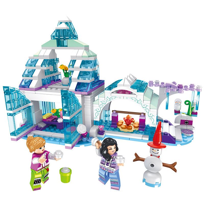 FORANGE FC3502 3502 non Lego CĂN NHÀ MƠ ƯỚC LỀU TUYẾT bộ đồ chơi xếp lắp ráp ghép mô hình Girl DREAM HOUSE Con Gái 422 khối