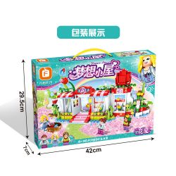 FORANGE FC3504 3504 non  NGÔI NHÀ MƠ ƯỚC HOA bộ đồ chơi xếp lắp ráp ghép mô hình Girl DREAM HOUSE Con Gái 496 khối