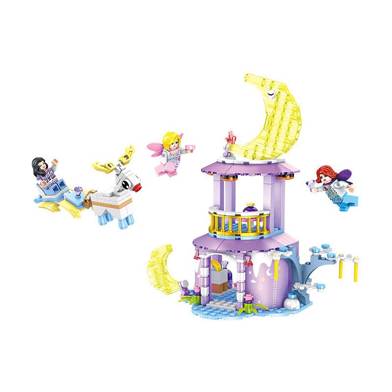 FORANGE FC3505 3505 non Lego NGÔI NHÀ MƠ ƯỚC MẶT TRĂNG bộ đồ chơi xếp lắp ráp ghép mô hình Girl DREAM HOUSE Con Gái 270 khối